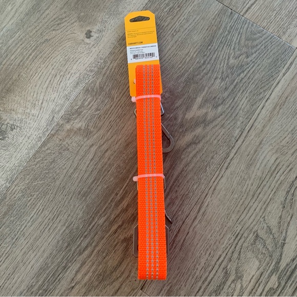 Carhartt Bright Orange Dog Leash Large 6 ft Reflective Durable Claw Clasp - Picture 7 of 8
